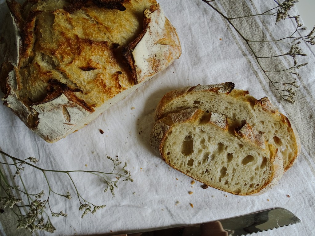 Pan blanco de masa madre