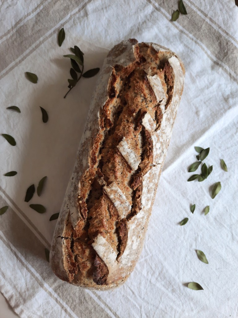 Pan con espelta y semillas