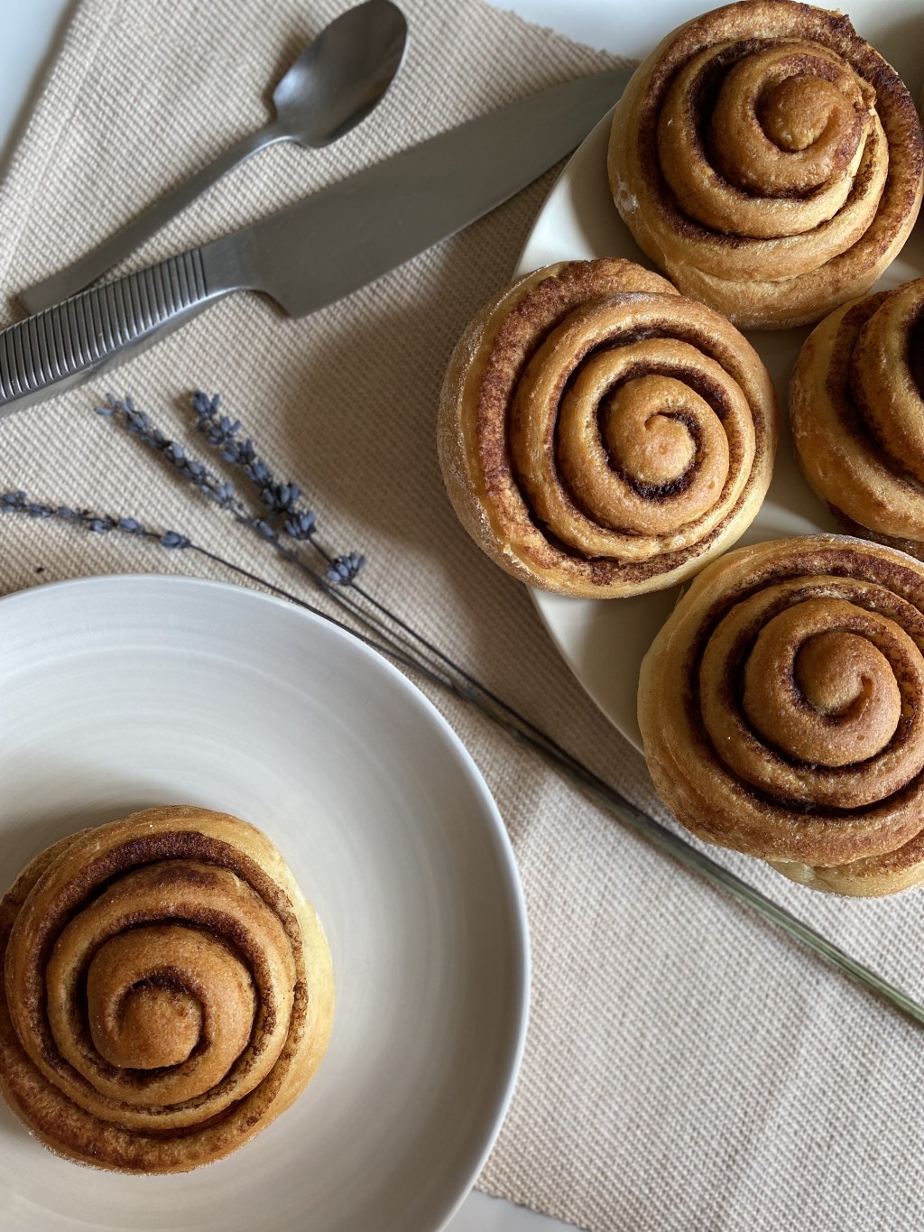 Rollos de canela&nbsp;ligeros
