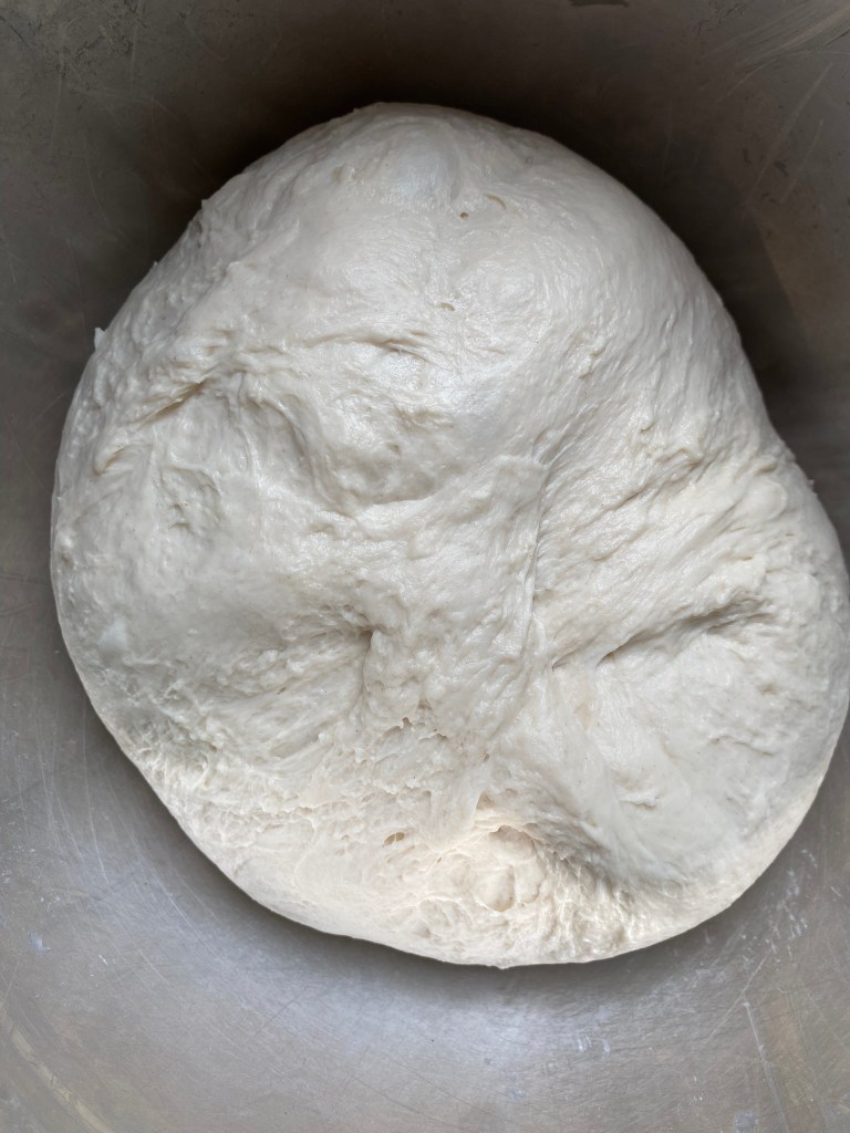 masa de pan tras primer reposo