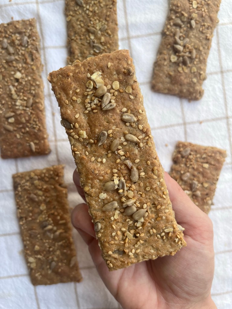 cracker de semillas de cerca