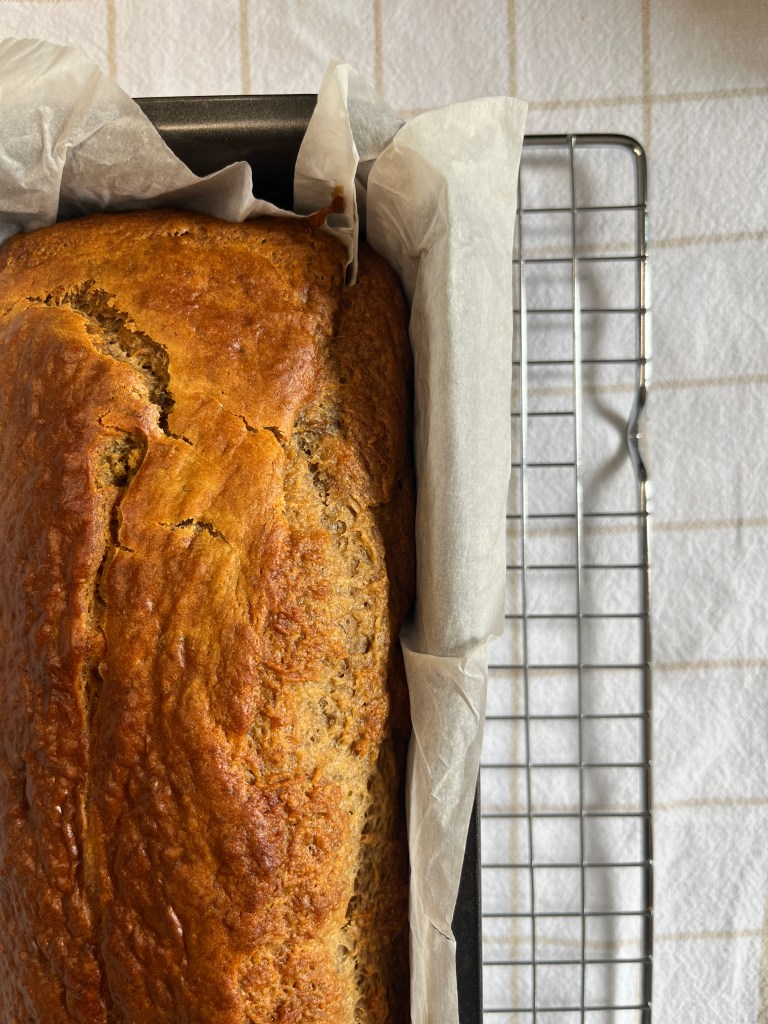 Bizcocho de plátanos maduros