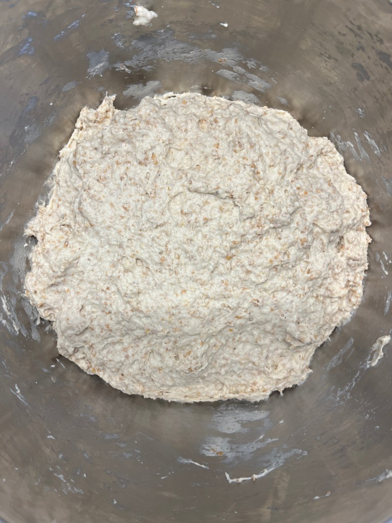 masa de pan recién mezclada