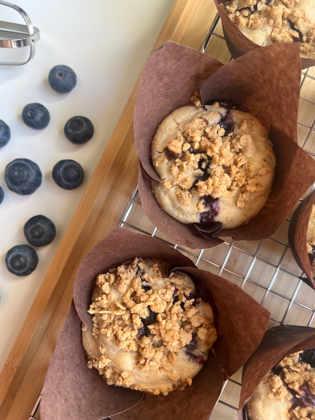 Muffins veganos de&nbsp;arándanos